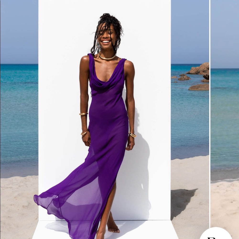 Rat and Boa Absinthe Dress Purple XXS